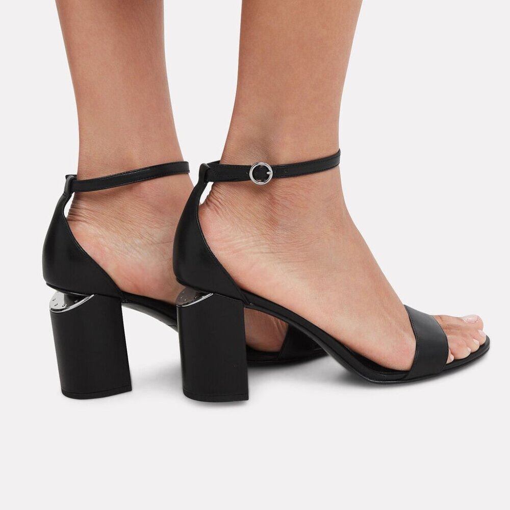 Alexander Wang Abby Block-Heel Sandals Size 37 - image 2